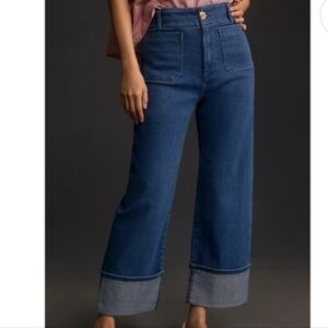Anthropologie Maeve The Colette Cuffed Hem Jeans Size 28